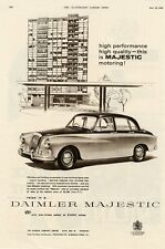 DAIMLER MAJESTIC OLD MOTOR CAR VINTAGE 1960 ADVERT b3