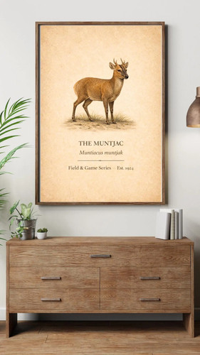 Muntjac deer sporting - muntjac,