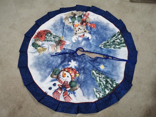 Vintage quilted christmas tree - quilted,