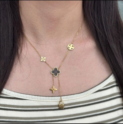 Womens gold tone clover and - clover,
