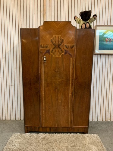 Art deco double wardrobe - art,