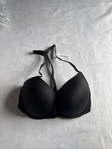 Padded black bra