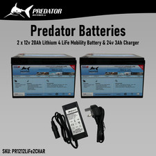 Predator Batteries 2 x 12v