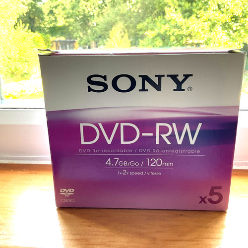 Sony dvd recordable - dvd-rw, re-recordable