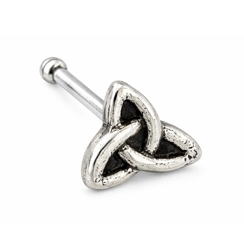 Trinity knot nose stud - trinity,