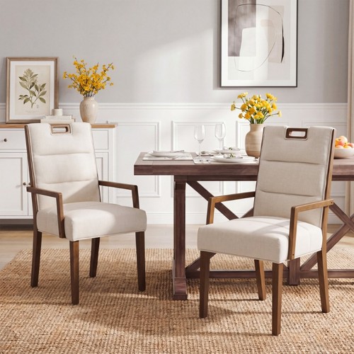 Upholstered dining chairs - dining, with