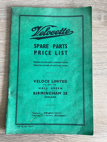 Velocette motorcycles spare - motorcycles,