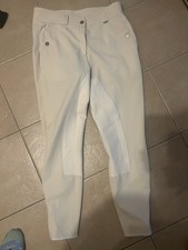 Anky Cream Dry skin Polyamide Jodphurs Breeches With Full Suede Seat. W32