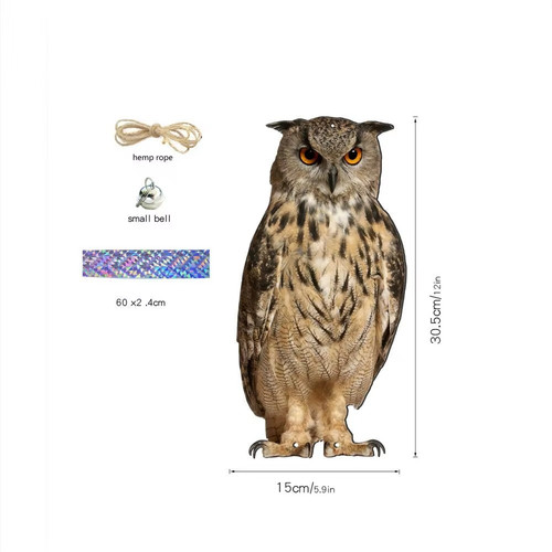 Owl decoy bird deterrent - bird,