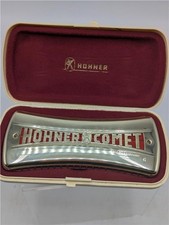 Hohner Comet Harmonica - Vintage Tremolo with Original Case Key G