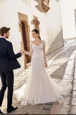 Ronald Joyce Faustian 69666 Wedding Dress Size 12