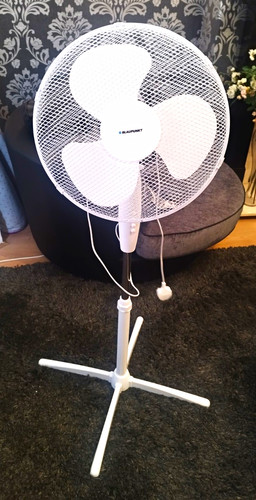 Blaupunkt white pedestal fan - blaupunkt,