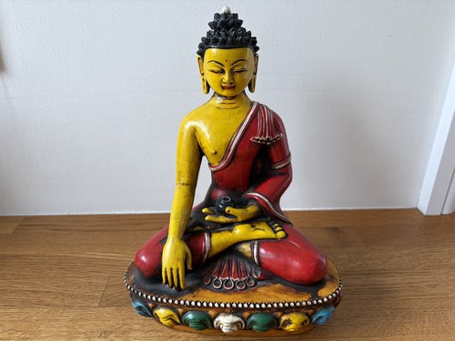 Hand painted buddhist buddha - painted,