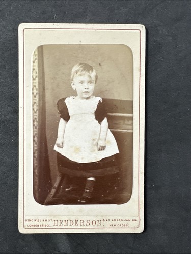 Cdv child apron - by, henderson