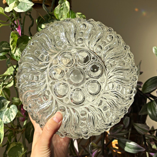 Vintage glass ceiling flush - vintage,