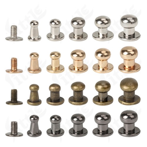 Solid metal round head - metal, stud