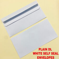 DL PLAIN WHITE Self Seal Strong Envelopes 10 20 50 100 200250 500 1000 2000 5000