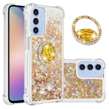 IMIRST Phone Case Compatible with Samsung A15 5G (6.5'') Bling Liquid Glitter Di