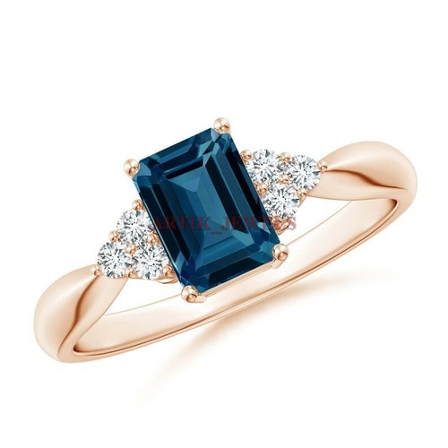 Natural london blue topaz - natural, with
