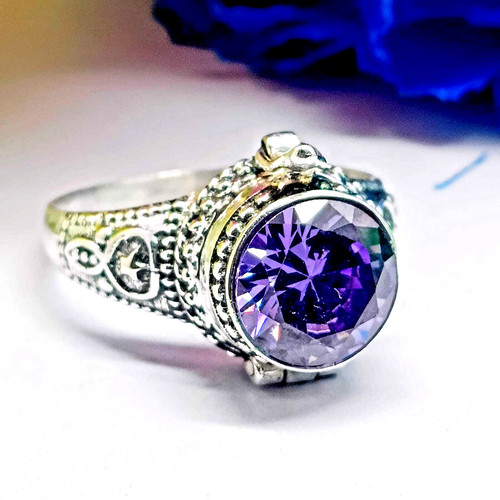 Blue tanzanite gemstone - blue,