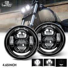 LED Twin Headlight Motorcycle Dual LED Lamp For Harley Fat Bob FXDF 2008-2017