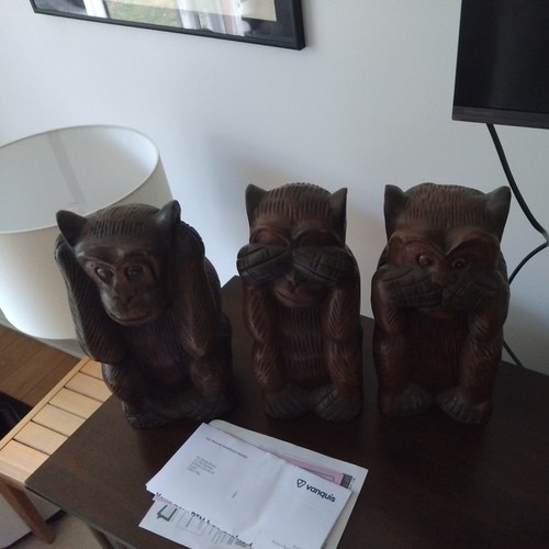 Wise monkeys africn - monkeys, folk