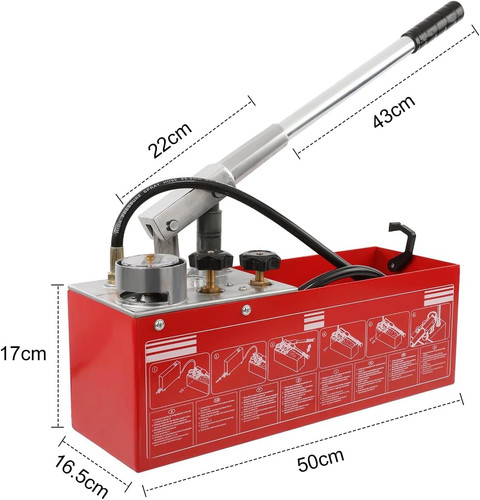 Pressure test pump 12l - test, 0-60bar