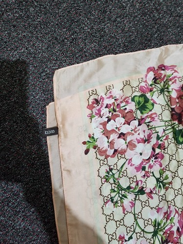 Gucci pink floral - floral, silk