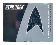 EAGLEMOSS STAR TREK DS9 DEEP SPACE 9 USS DEFIANT DEDICATION PLAQUE
