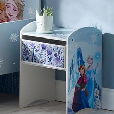 Disney Frozen Anna Elsa Girls Bedroom Bedside Storage Table Unit with Drawer