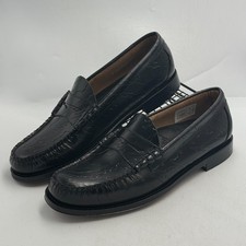 GH Bass Weejun Heritage Larson Maharishi Loafers Black Leather UK10