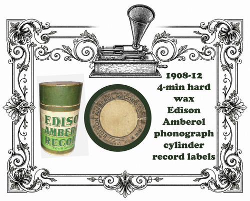 Edison gold black amberol - gold, &