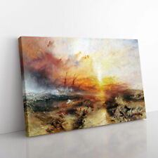 Typhoon Coming By Joseph Mallord William Turner Canvas Wall Art Print Framed