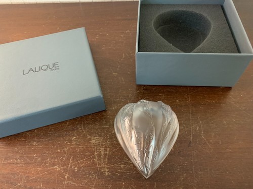 Lalique crystal leaf - lalique,