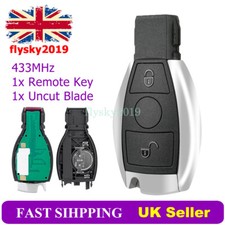 2 Button Remote Key Fob For Mercedes Benz W169 W245 W203 W210 W211 W164 433MHz