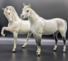Beswick Horses, pair of Dapple