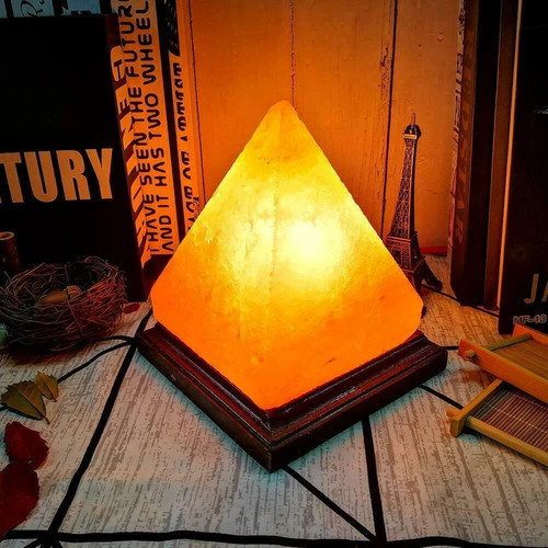 Himalayan salt lamp pyramid - salt,