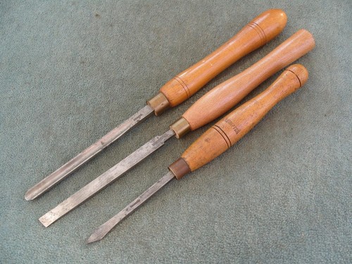 Set three wood turning - of,