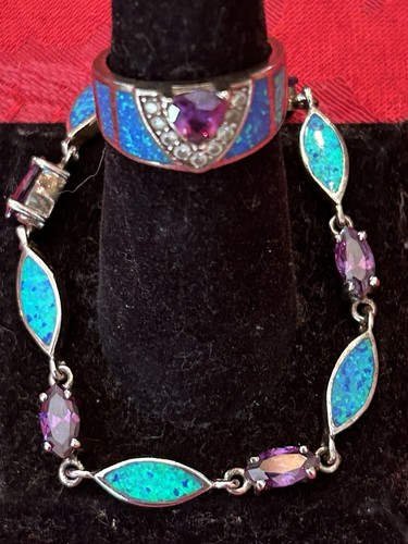 Blue fire opal purple - fire, opal,