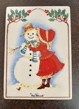 Porcelain Villeroy&Boch “Miss Petticoat” Collectible VilboCard Postcard