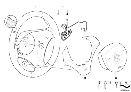 Bmw genuine steering wheel - bmw,