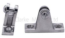 Bimini angled deck hinge mount