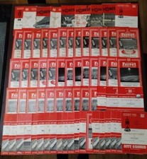 68 Different 1960s Nottingham Forest Home Programmes - Bulk 35