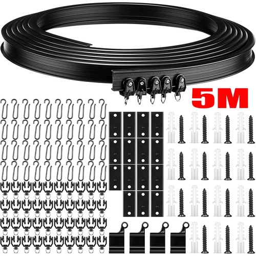 Shape curtain rail track - 5m,