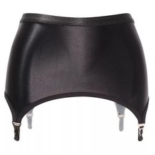 Pull On Glossy Black Girdle