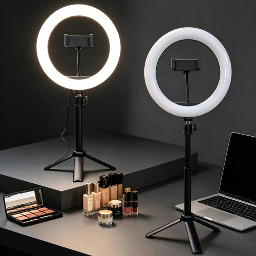 Led ring light with - led, stand