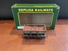 Replica 13411 OO Gauge BR Grey 24t Hopper Wagon with ore & weathered.