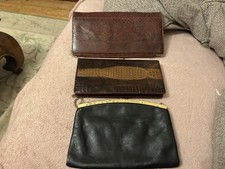 3 Vintage Snakeskin alligator