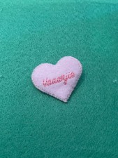 Handmade Miss Vanjie heart pin badge, felt, RuPaul's Drag Race accessory