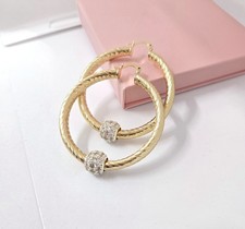 Chunky Gold Hoops 9ct Gold GF